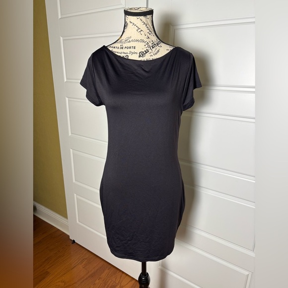 Meshki Reyna Recycled Nylon Backless Mini Dress Black XL - Picture 6 of 10